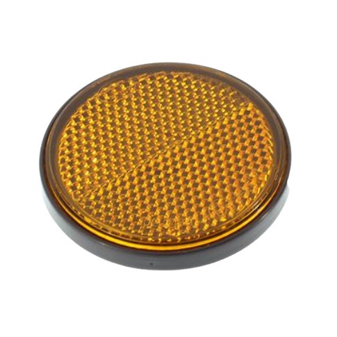 Catadioptru reflectorizant rotund rosu fi 60 mm