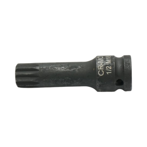 Cheie tubulara de impact bit spline M18, 78mm, patrat 1/2 inch Cr-Mo Breckner Germany - Img 3