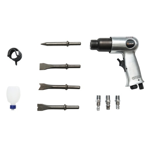 Ciocan pneumatic de impact 6.3 Bar cu 3 tipuri de cuple rapide si 4 dalti Hoteche - Img 2