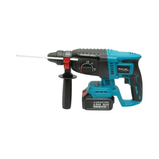 Ciocan rotopercutor 2.5J cu 2 acumulatori 21V, 4Ah Li-ion, brushless, SDS-Plus, 4 functii, frecventa 0-4550 lovituri /min Breckner Germany - Img 5
