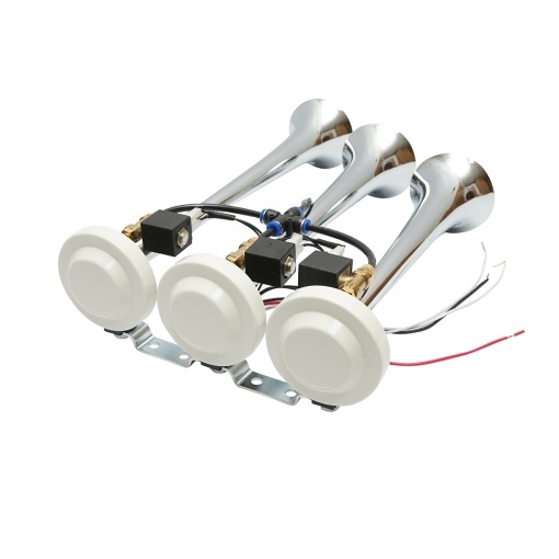 Claxon 3 trompete 24V pentru compresor de aer - Img 2