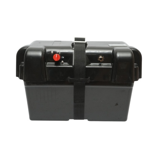 Cutie baterie auto 12V cu voltmetru DC 6-30V, intrerupator alimentare 100A, priza bricheta, afisaj LCD, 2xUSB 350x180x200mm - Img 2