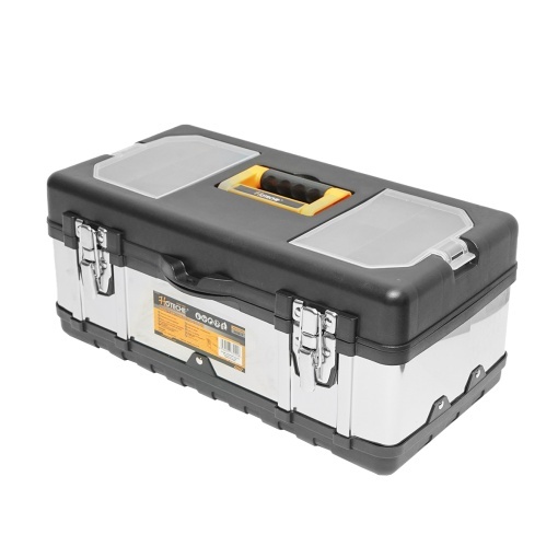 Cutie pentru scule din inox cu capac din plastic 450x250x195mm Hoteche - Img 2
