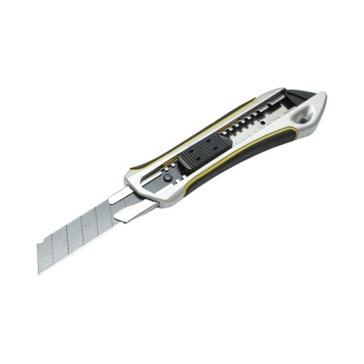 Cutit cutter profesional, lama 18mm cu maner anti-alunecare, corp aliaj de zinc Crownman - Img 3