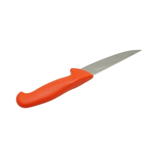 Cutit de transat si injunghiat profesional 15cm, lama otel 5Cr15MoV, maner Nylon rosu-portocaliu Breckner Germany - Img 5