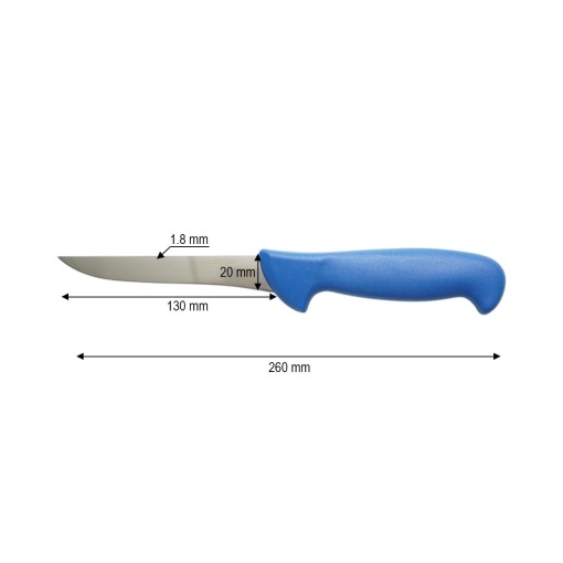 Cutit dezosat ingust profesional 13cm, lama otel 5Cr15MoV, maner Nylon albastru Breckner Germany - Img 4