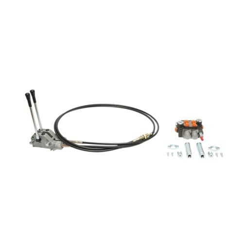 Distribuitor hidraulic cu 2 manete, lungime cablu 2m, presiune 250 bar, debit 40L/min Breckner Germany - Img 2
