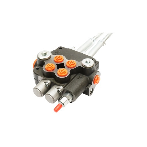 Distribuitor hidraulic P80 315 bar 2 cai si joystick si cablu 1,5M 80L/min - Img 2