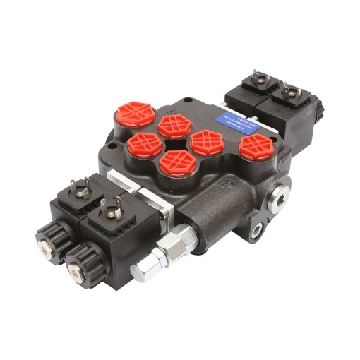 Distribuitor hidraulic P80 electromagnetic cu 2 cai, 24V Breckner Germany - Img 2