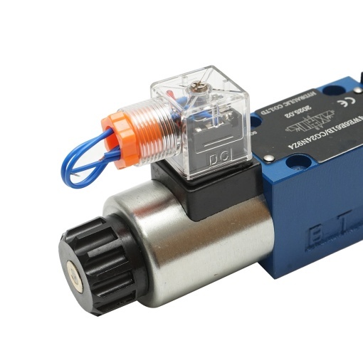 Electrovalva directionala 24VDC 25W pentru 6 cai control debit instalatii hidraulice HDQX126J 4WE6J61B CG12N9Z4 - Img 5