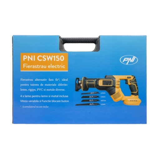 Fierastrau electric alternativ tip sabie PNI CSW150 fara acumulator, 4 lame incluse - Img 8