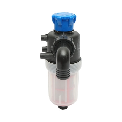 Filtru erbicidator transparent cu 2 site si valva autocuratare, racord 32mm - Img 6
