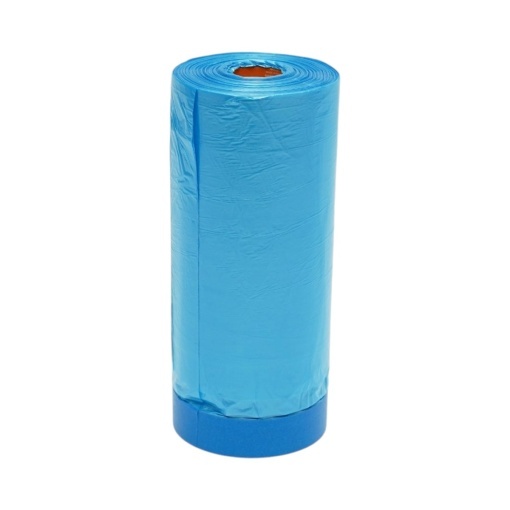 Folie protectie vopsit si zugravit cu banda adeziva albastra 1100mm x 25m HighPower - Img 6