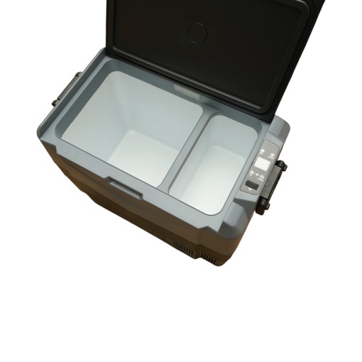 Frigider auto 45L cu compresor 12V-24V-220V, 60W, afisaj LCD, zona dubla de racire, USB 630x390x490mm - Img 10
