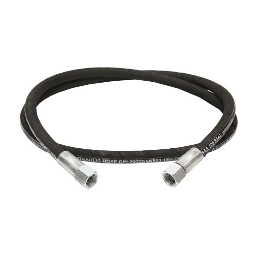 Furtun presiune 2SN DN10 sertizat cu capete fixate hidraulic L= 1800mm (Reductie M20X20) - Img 2
