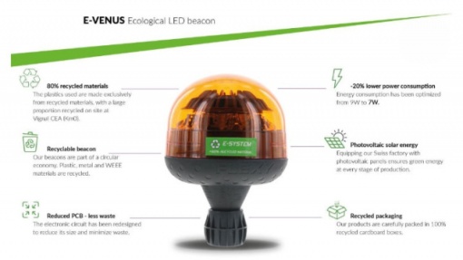 Girofar LED ecologic cu efect dublu flash VIGNAL - Img 2