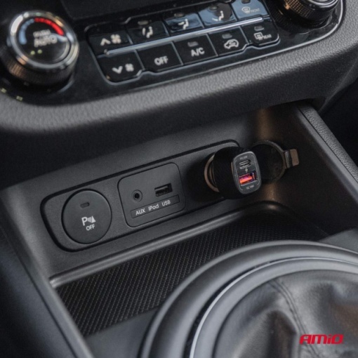 Incarcator auto QC+PD 20W USB-A + USB-C - Img 2