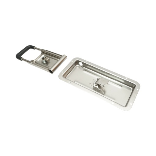 Incuietoare usa camion incastrat 16mm cu 2 chei din otel inoxidabil 270x130x23.5mm - Img 5