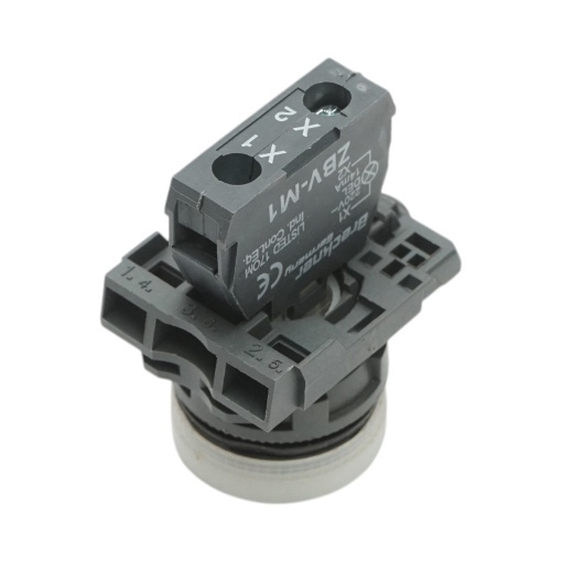 Indicator semnalizare LED alb 220V, 14mA, TB5 Breckner Germany - Img 3