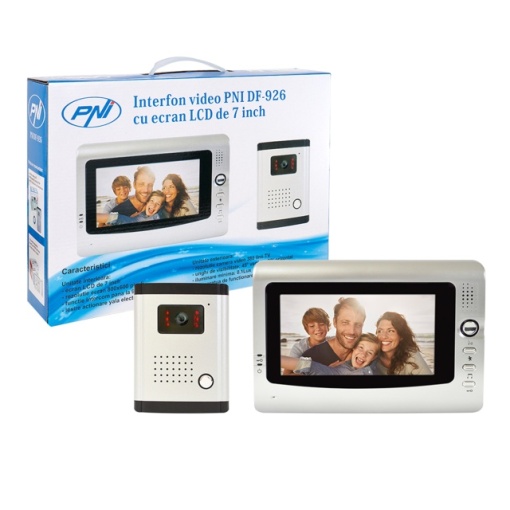 Interfon video PNI DF-926 cu 1 monitor, ecran LCD 7 inch, iesire pentru yala electromagnetica - Img 8