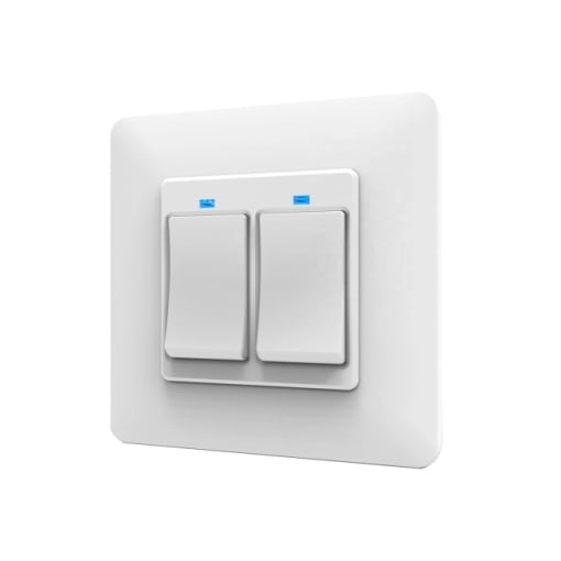 Intrerupator inteligent dublu PNI SmartHome WS222 pentru control lumini prin internet cu App Tuya Smart, compatibil Amazon Alexa si Google Home - Img 3