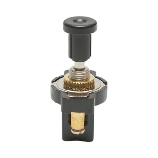 Intrerupator scurt universal 12V/5A pull switch ON/OFF cu piulita prindere metalica - Img 2