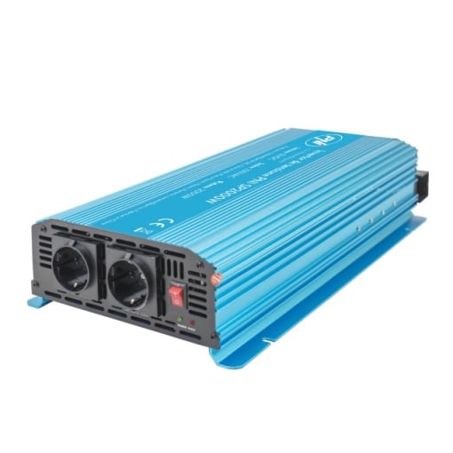 Invertor de tensiune PNI SP2000W cu sinusoida pura, intrare 12V DC, iesire 230V AC, putere 2000W - Img 2