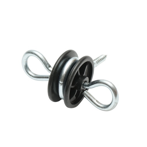 Izolator din otel inoxidabil cu ancorare dubla 5.9mm 90x86mm gard electric Breckner Germany - Img 2