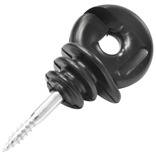 Izolator inelar compact negru fi 5.9mm 89x40mm gard electric Thor - Img 2