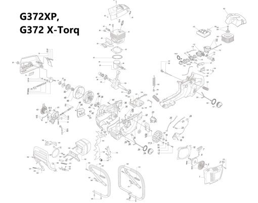 Kit de reparatie drujba Holzfforma® G372XP 71cc - Img 2