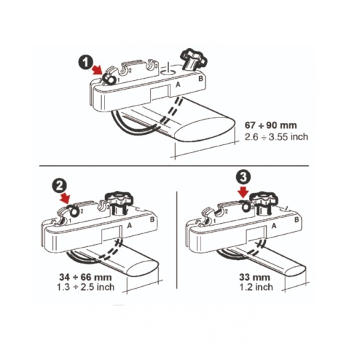 Kit prindere pentru cutii portbagaj G3 (set de 4 buc) - Img 3