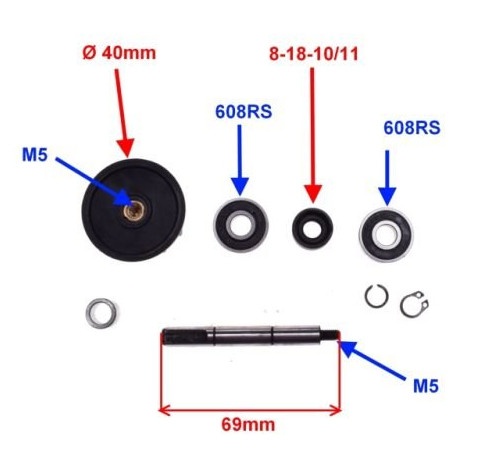 Kit reparatie pompa apa Runner / Italjet / Hexagon 125-180cc - Img 3