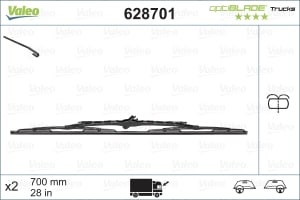 Lamela stergator 700mm cu diuza spalator - Img 2