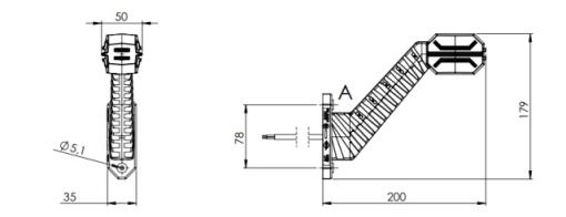 Lampa gabarit LED 12/24V stanga Horpol - Img 5