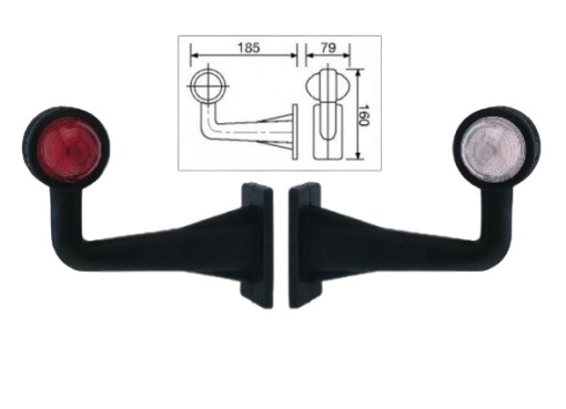 Lampa gabarit LED - STANGA - brat lung - Img 3
