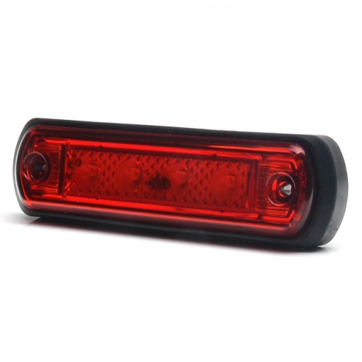 Lampa led dreptunghiulara rosie WAS 30x108.60 mm - Img 2