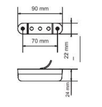 Lampa marcaj lateral LED - Img 2