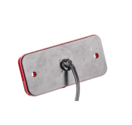 Lampa marcaj lateral rosie 3 LED-URI 11x5 cm - Img 2