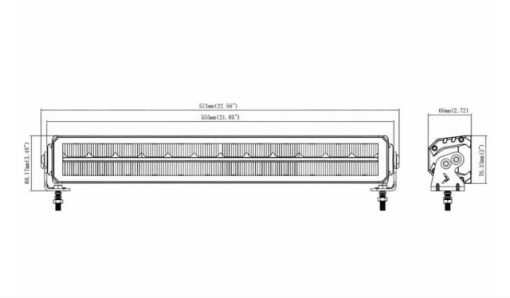 Lampa tip bara cu pozitie alba 62 LED, 8W, 55W - Img 5