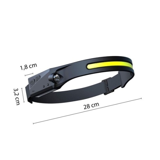 Lanterna frontala LED reincarcabila 2-in-1 cu senzor de miscare - Img 2