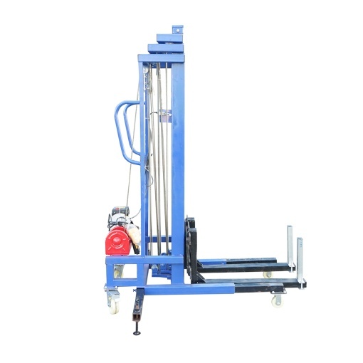 Lift electric materiale constructii 300kg, inaltime maxima 5m cu telecomanda - Img 3