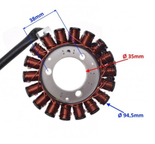Magnetou scuter Honda SH 125 - 150CC (31120-KGF-912) - Img 2