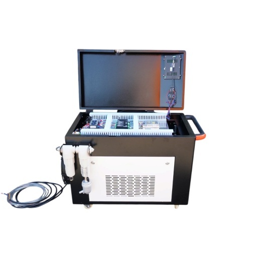 Masina de curatat rugina cu fibra laser 1500W, 220V, latime curatare 0-300mm, racire cu apa, Touch Screen profesional Breckner Germany - Img 9