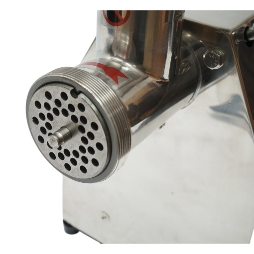 Masina de tocat carne electrica inox 1600W, 220V, capacitate 150 kg/h, adaptor carnati, 1 sita si 1 cutit incluse 380x210x415mm - Img 8