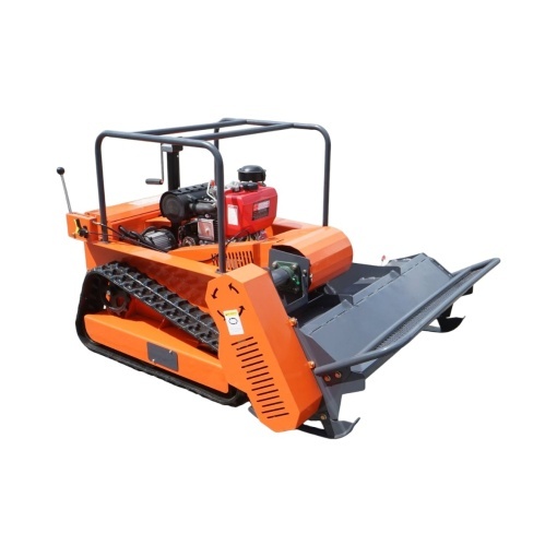 Masina de tuns iarba cu telecomanda pe senile, motor diesel 12.5CP, 499cc, latime de taiere 1000mm THOR - Img 3