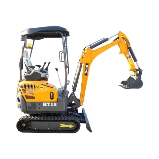 Mini excavator 1.8T pe senile cu semicabina, motor diesel Laidong 25CP, adancime sapare 2050mm, 3 cupe incluse 170/440/780mm THOR - Img 4