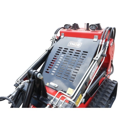 Mini incarcator frontal pe senile, motor benzina 23CP, 739cc, capacitate ridicare 350kg, volum cupa 0.15m3 THOR - Img 8
