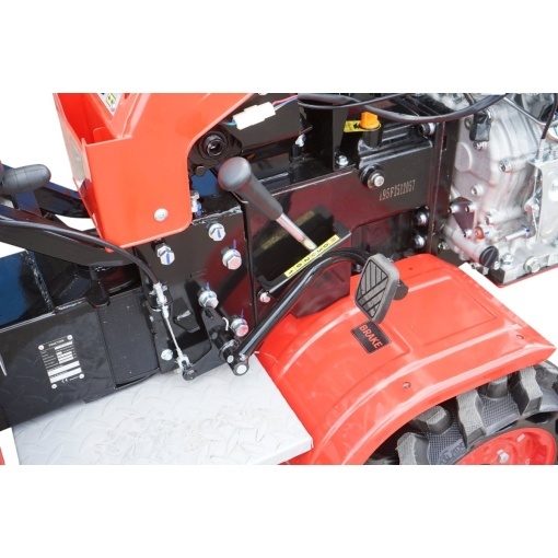 Minitractor agricol 4x4 diesel 17CP, 531cc, 3+1 viteze, 2 cutii de viteze, pornire electrica/manuala, latime lucru 1050mm cu freza, rarita, roti metalice, picior sprijin THOR - Img 11