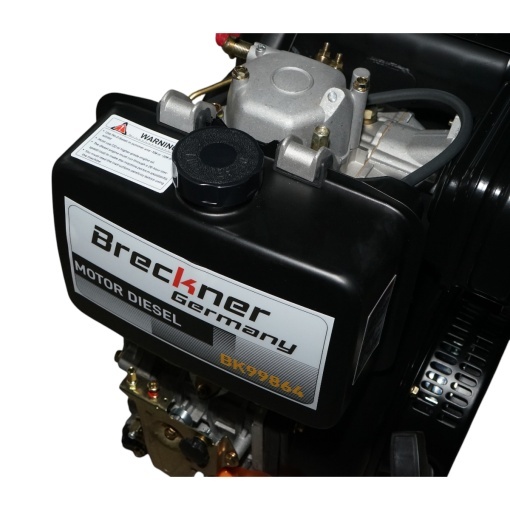 Motor diesel 10CP 186F, 418cc, turatie 3600rpm, ax rotund filetat 25.4mm, pornire sfoara Breckner Germany - Img 8