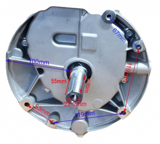 Motor motosapa ax vertical Zongshen XP140A (ax 22.2 Ø - 55mm) 4.5 CP - Img 4
